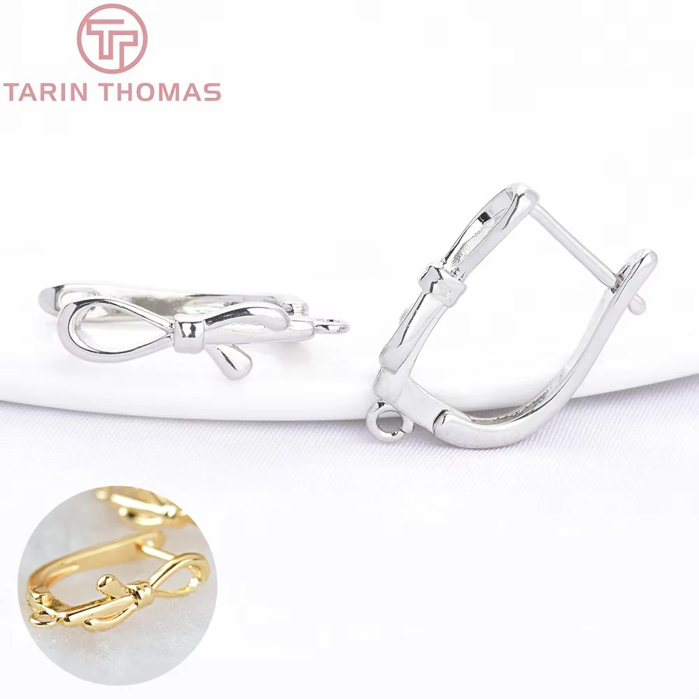 (2051) 6PCS 12.5x18MM 24K Gold Color Brass Bowknot Earrings Hoop Earring Clip High Quality DIY Jewelry Making Findings 
(2051) 6PCS 12.5x18MM 24K Gold Color Brass Bowknot Earrings Hoop Earring Clip High Quality DIY Jewelry Making Findings