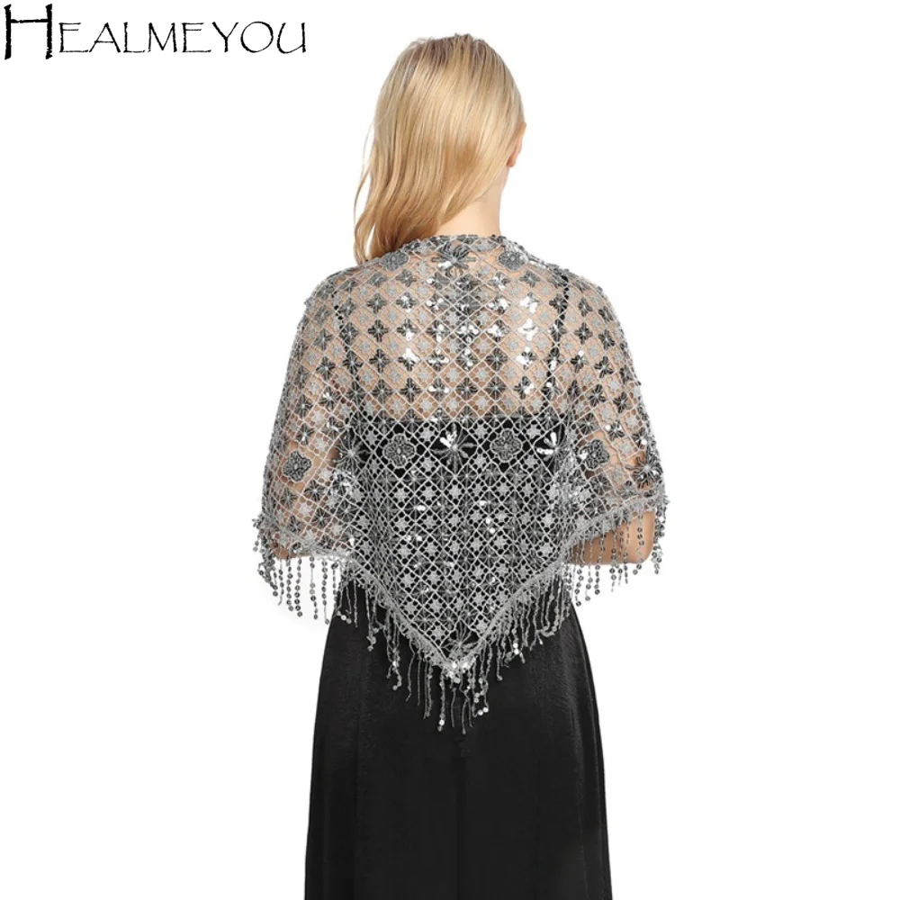Fashion Sequins Sequins Tassel Shawls Tassels Hollow Out Triangle Shawl Multicolor Capes Belly Dancing Scarf Belly Dancing Belt
Fashion Sequins Sequins Tassel Shawls Tassels Hollow Out Triangle Shawl Multicolor Capes Belly Dancing Scarf Belly Dancing Belt