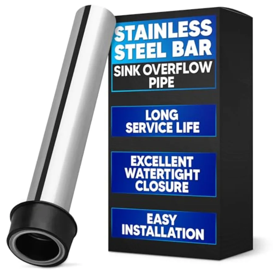 Stainless Steel Bar Sink Overflow Pipe 7.48 IN - Metal Sink Strainer Pipe Tube Bathroom Pipes Fittings - Bathroom Sink Drain St
Stainless Steel Bar Sink Overflow Pipe 7.48 IN - Metal Sink Strainer Pipe Tube Bathroom Pipes Fittings - Bathroom Sink Drain St