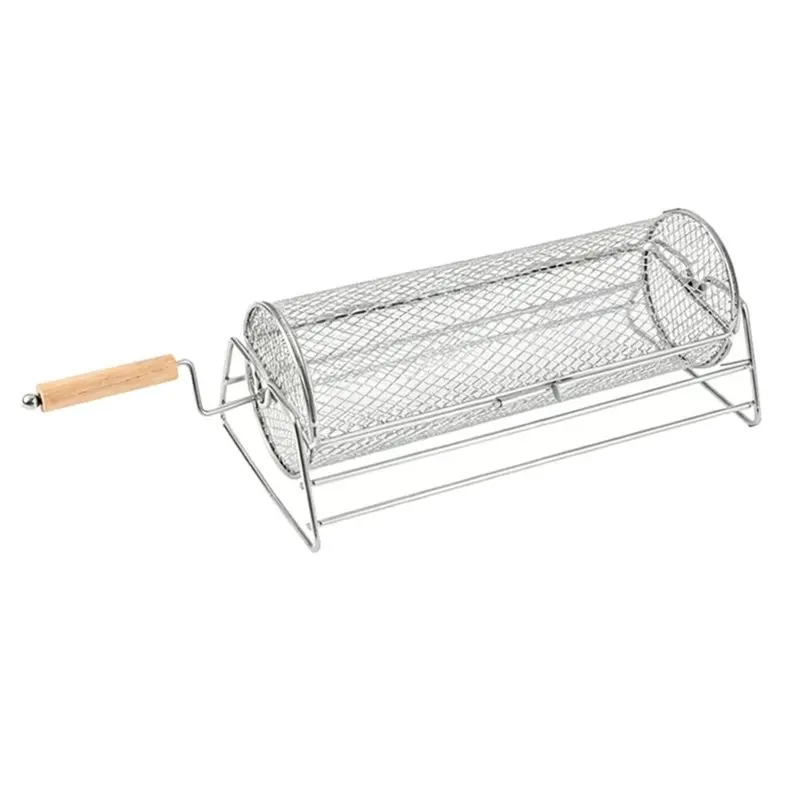 J1UL1N Rotating Stand, Rotatable Rolling Grill Basket, With Removable Wooden Dual Handles, BBQ Tools For Vegetables Shrimp
J1UL1N Rotating Stand, Rotatable Rolling Grill Basket, With Removable Wooden Dual Handles, BBQ Tools For Vegetables Shrimp