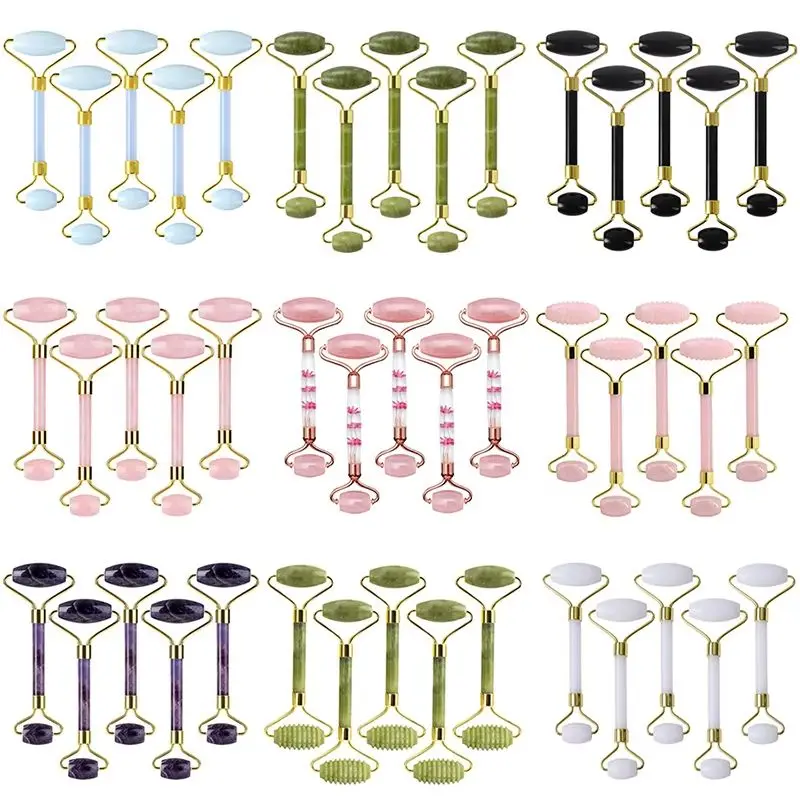 5PCS Natural Jade Roller Set Quartz Facial Massager Anti-wrinkle Gouache Scraper Skin Care Body Massage Roller
5PCS Natural Jade Roller Set Quartz Facial Massager Anti-wrinkle Gouache Scraper Skin Care Body Massage Roller