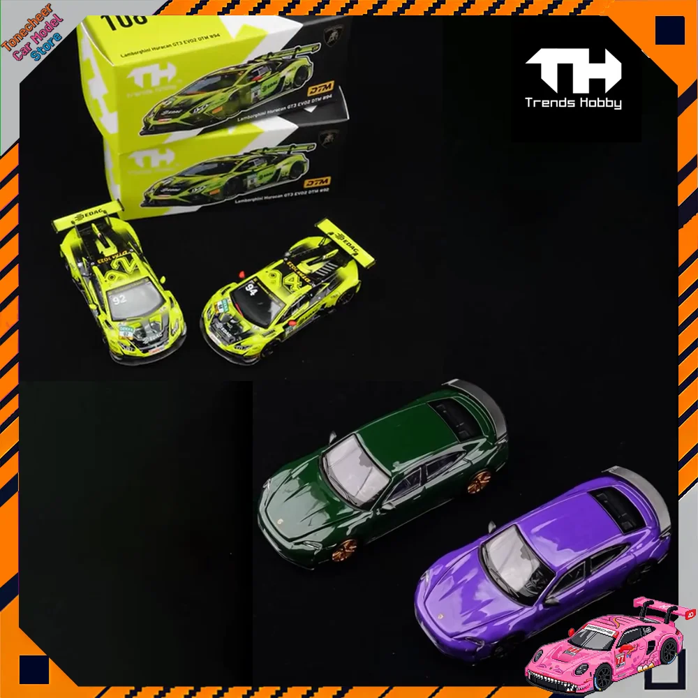 Trends Hobby TH 1:64 Scale Lamborghini Huracan GT3 Evo 2-DTM 2023 92# 94# Porsche Taycan Turbo GT Car Alloy Diecast Model Toys
Trends Hobby TH 1:64 Scale Lamborghini Huracan GT3 Evo 2-DTM 2023 92# 94# Porsche Taycan Turbo GT Car Alloy Diecast Model Toys