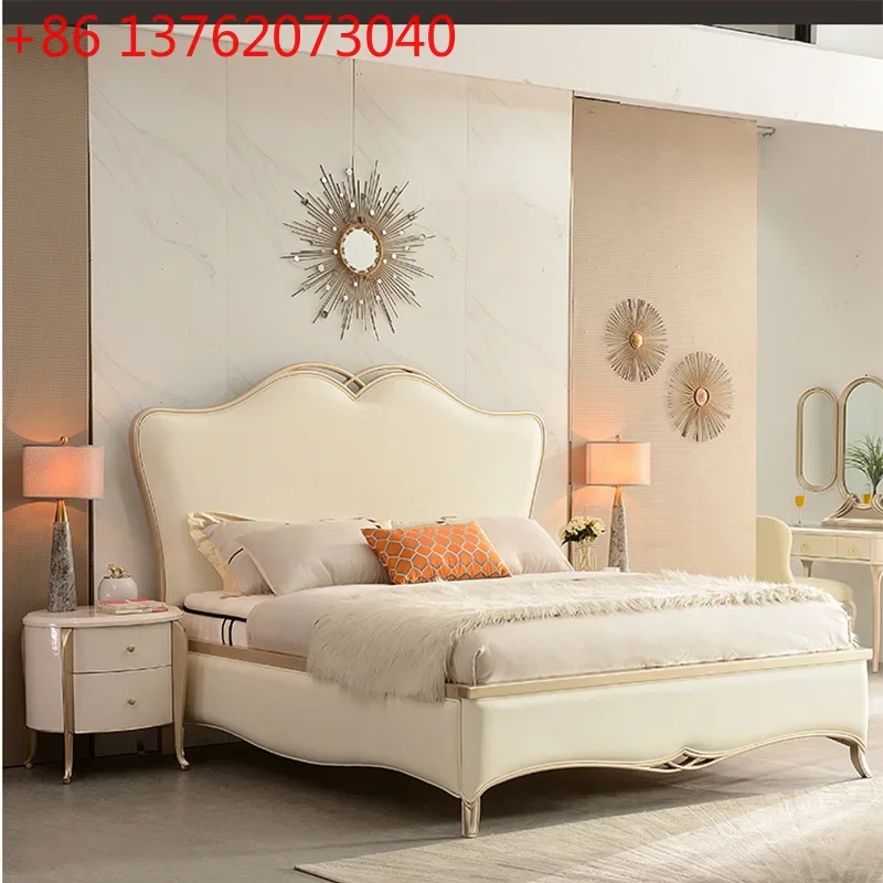Nordic light luxury princess bed master bedroom American solid wood European modern simplicity
Nordic light luxury princess bed master bedroom American solid wood European modern simplicity