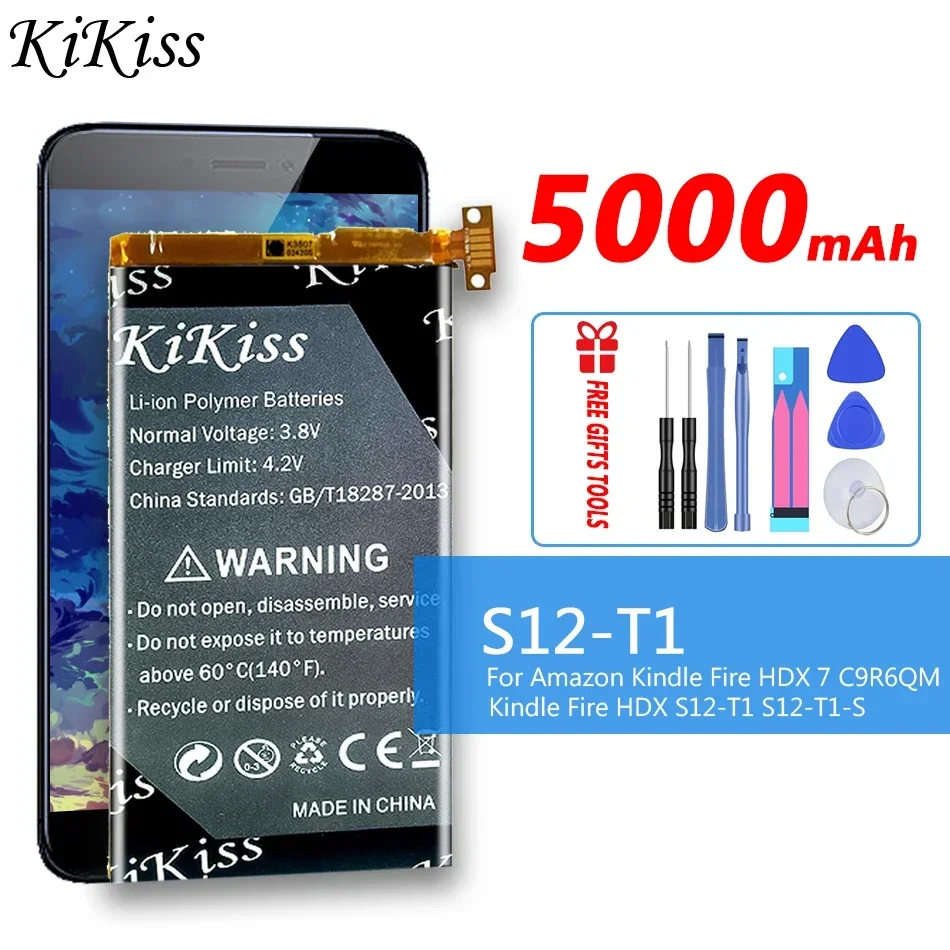 Эффективная батарея для планшета емкостью 5000 мАч для Amazon Kindle Fire HDX 7 C9R6QM Kindle Fire HDX S12-T1 S12-T1-S, S12-T1
Эффективная батарея для планшета емкостью 5000 мАч для Amazon Kindle Fire HDX 7 C9R6QM Kindle Fire HDX S12-T1 S12-T1-S, S12-T1