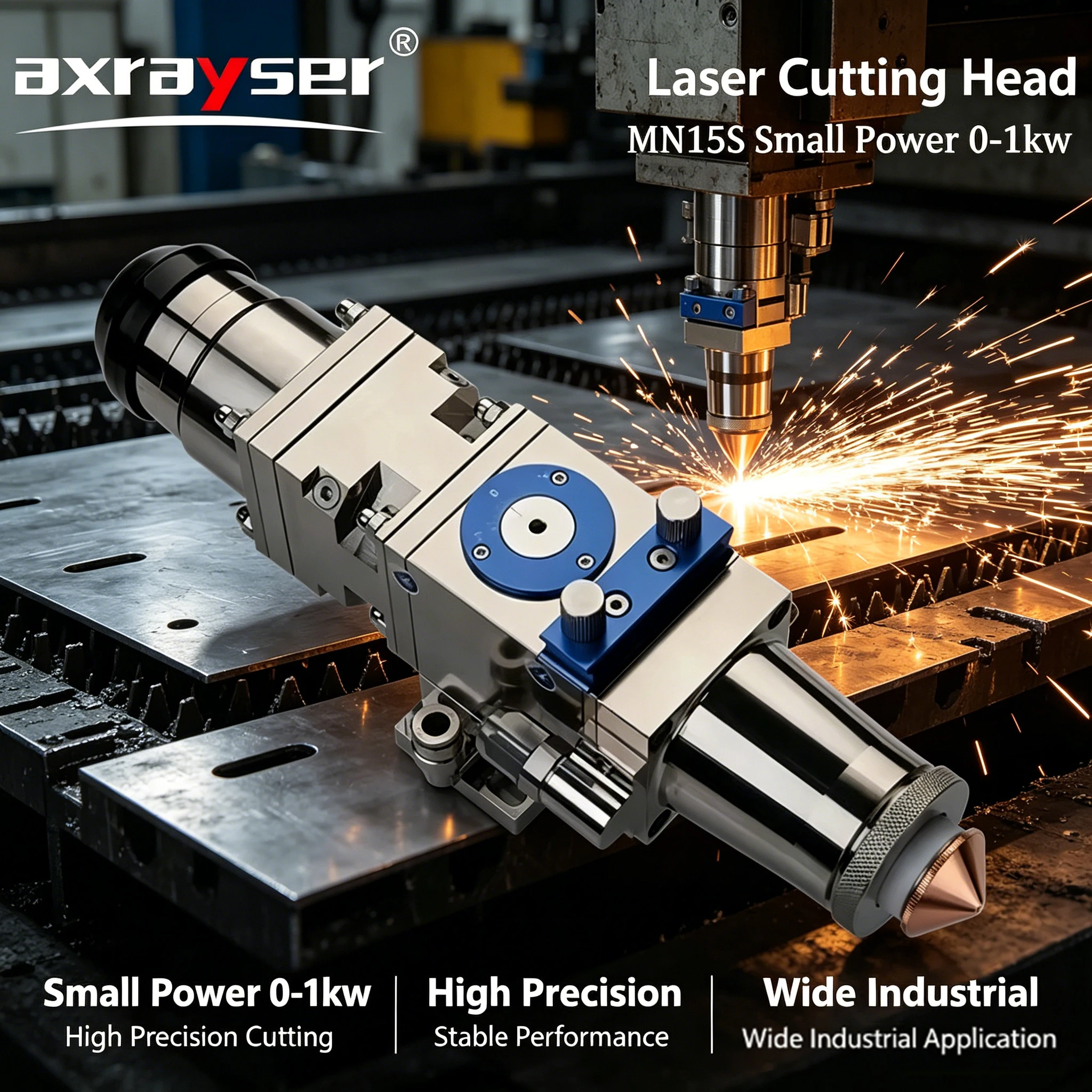 WSX MNI15 Fiber Laser Cutting Head 0-1KW Small Power Two-point F100 F125 F150 for Metal Cutting Small Format
WSX MNI15 Fiber Laser Cutting Head 0-1KW Small Power Two-point F100 F125 F150 for Metal Cutting Small Format