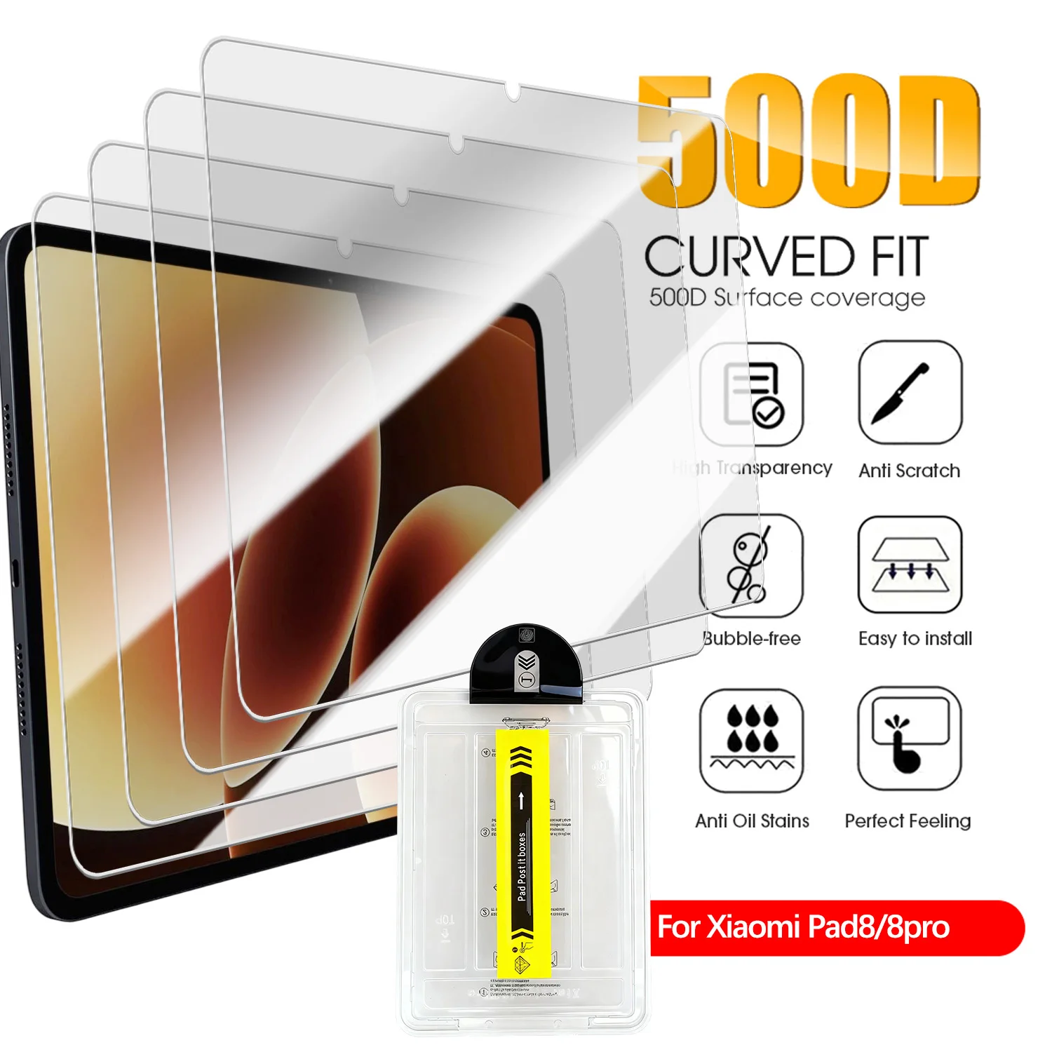 Прозрачное закаленное стекло HD для Xiaomi Pad 8 8 Pro 11,2 дюйма 2025 Удаление пыли Простая установка Защитная пленка для экрана Полное покрытие 
Прозрачное закаленное стекло HD для Xiaomi Pad 8 8 Pro 11,2 дюйма 2025 Удаление пыли Простая установка Защитная пленка для экрана Полное покрытие