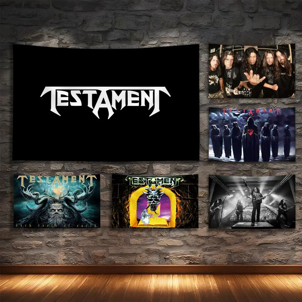 T-TESTAMENTS Heavy Metal Band Tapestry Custom Living Bedroom Party Dormitory Interior Wall Bohemian Decoration Attached Clip
T-TESTAMENTS Heavy Metal Band Tapestry Custom Living Bedroom Party Dormitory Interior Wall Bohemian Decoration Attached Clip