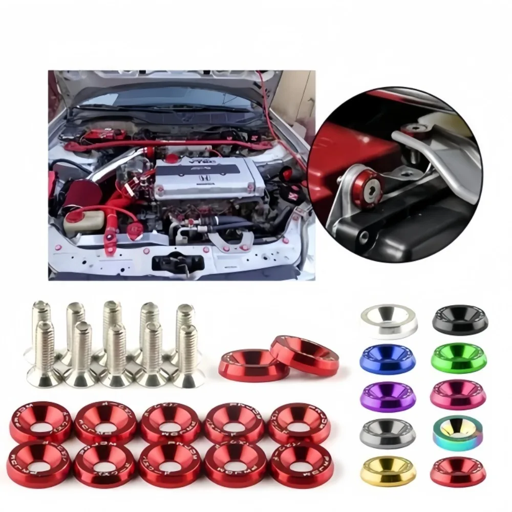 Alloy M6 Gasket Screw Suitable for Mudguard Gasket Engine Front Rear Bumper Decoration Car Modification Hexagonal Fastener
Alloy M6 Gasket Screw Suitable for Mudguard Gasket Engine Front Rear Bumper Decoration Car Modification Hexagonal Fastener