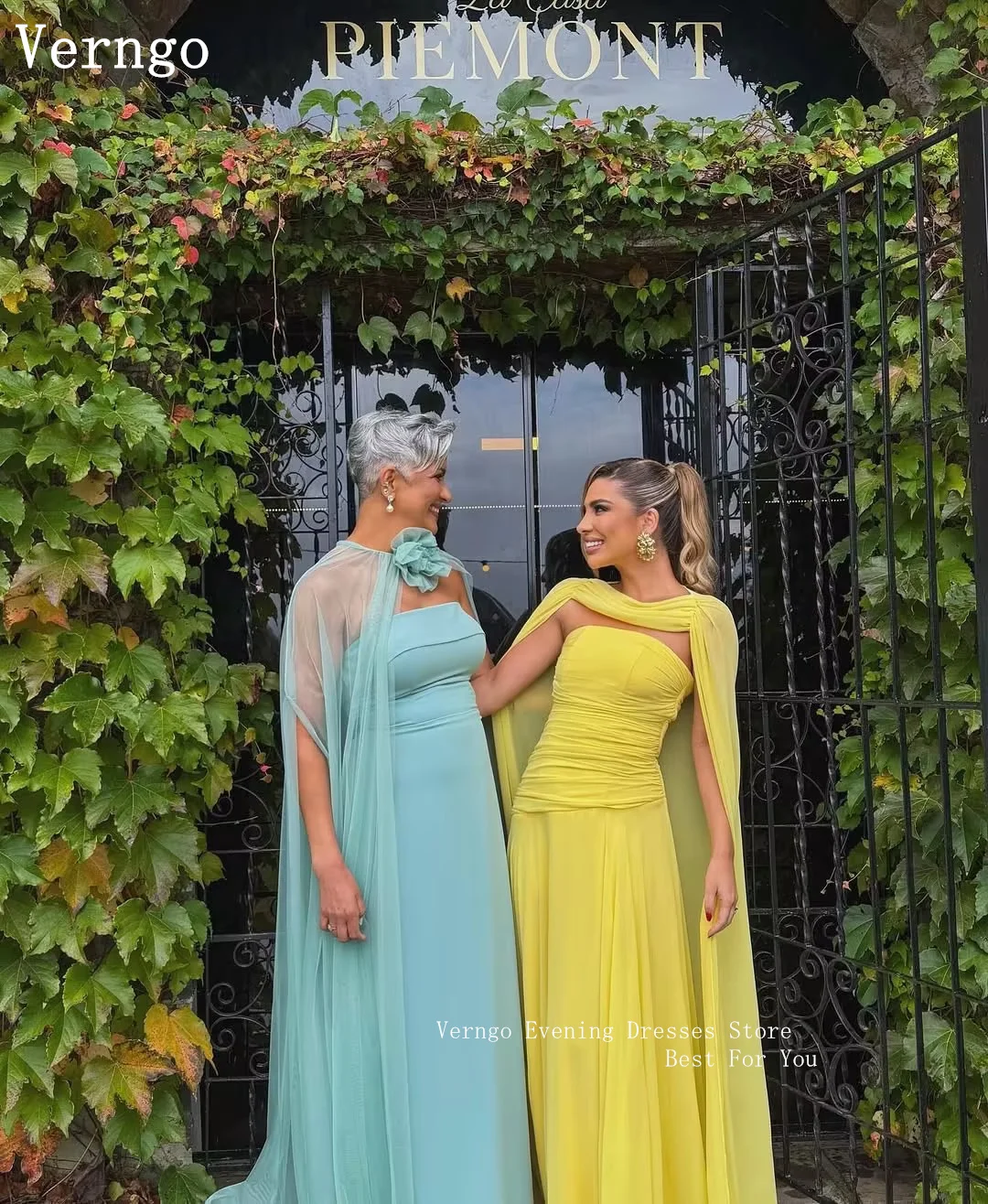 Verngo Baby Yellow Chiffon Evening Dress Srapless A Line Ruched Scarf Holiday Prom Gowns Pleated Wedding Party Dress Customized
Verngo Baby Yellow Chiffon Evening Dress Srapless A Line Ruched Scarf Holiday Prom Gowns Pleated Wedding Party Dress Customized