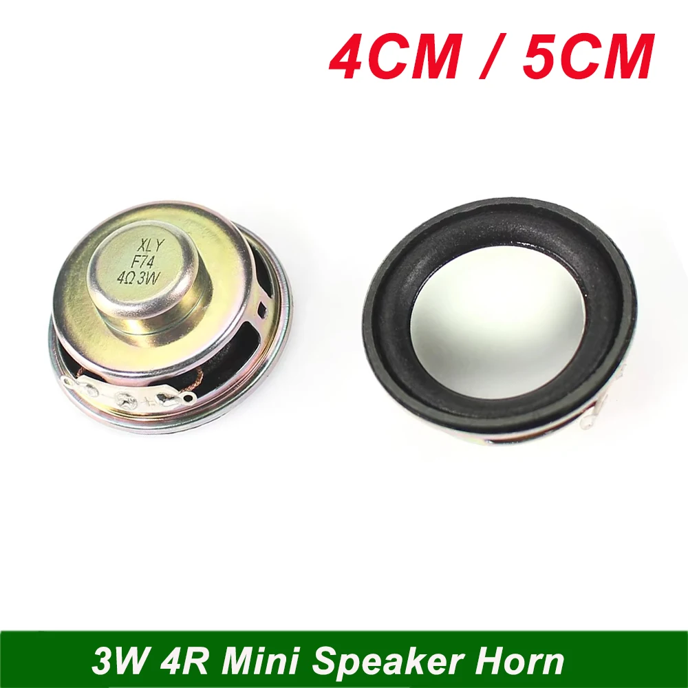 2pcs 3W 4R Mini Speaker 40mm 50mm Diameter Mini Amplifier Loudspeaker Trumpet 3 Watt 4 Ohm 5CM 4CM Speakers for Arduino Kit
2pcs 3W 4R Mini Speaker 40mm 50mm Diameter Mini Amplifier Loudspeaker Trumpet 3 Watt 4 Ohm 5CM 4CM Speakers for Arduino Kit