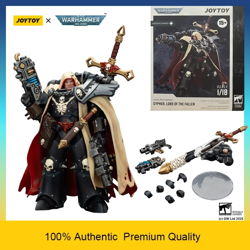 JOYTOY Warhammer 40K Chaos Space Marines Cypher Lord of The Fallen JT01826 Action Figure Collectible Toy 1/18 Scale in Stock
JOYTOY Warhammer 40K Chaos Space Marines Cypher Lord of The Fallen JT01826 Action Figure Collectible Toy 1/18 Scale in Stock