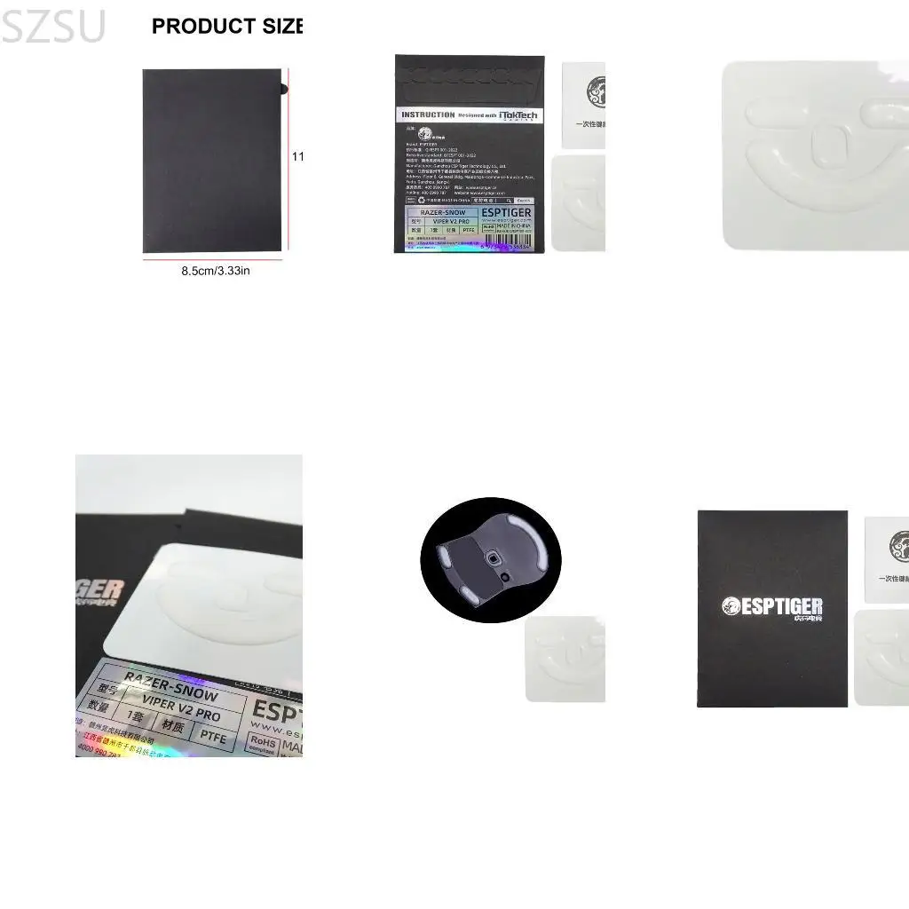 SZSU Ergonomic Mouse Feet Mouse Skates for Snow V2 Mouse Skin for Esports Game Precise Tasks 
SZSU Ergonomic Mouse Feet Mouse Skates for Snow V2 Mouse Skin for Esports Game Precise Tasks