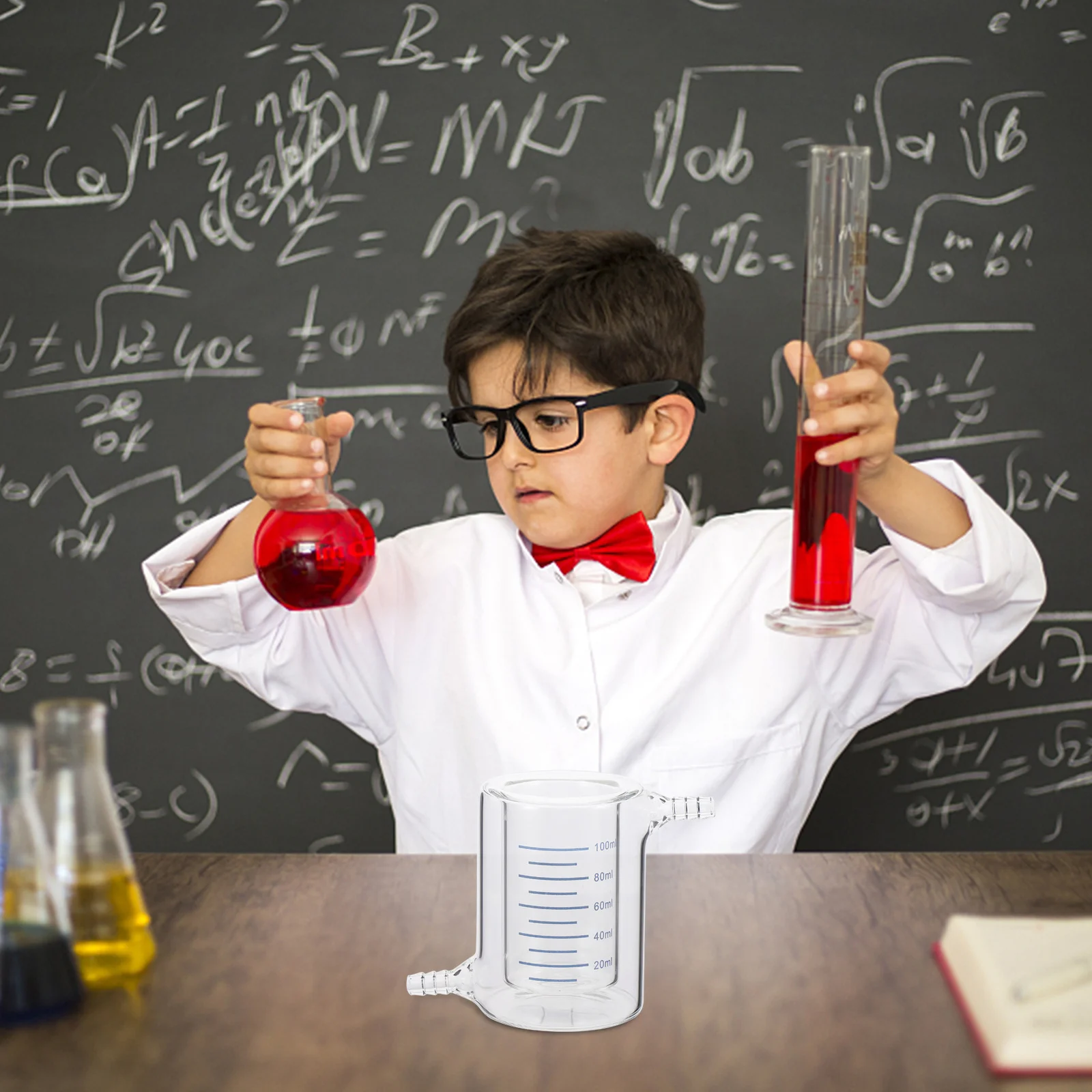 1Pcs Borosilicate Glass Beaker Double Layer Beaker with Scale for Laboratory Jacketed Science Glassware Supplies Experiment
1Pcs Borosilicate Glass Beaker Double Layer Beaker with Scale for Laboratory Jacketed Science Glassware Supplies Experiment