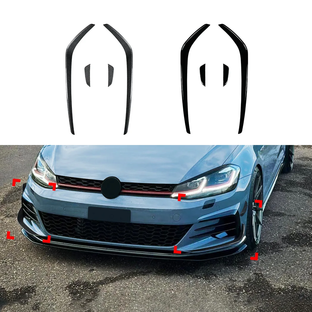 Car Front Bumper Splitter Side Spoiler Air Vent Wind Knife Body Kits For Volkswagen Golf 7.5 GTI GTD 2017 2018 2019
Car Front Bumper Splitter Side Spoiler Air Vent Wind Knife Body Kits For Volkswagen Golf 7.5 GTI GTD 2017 2018 2019