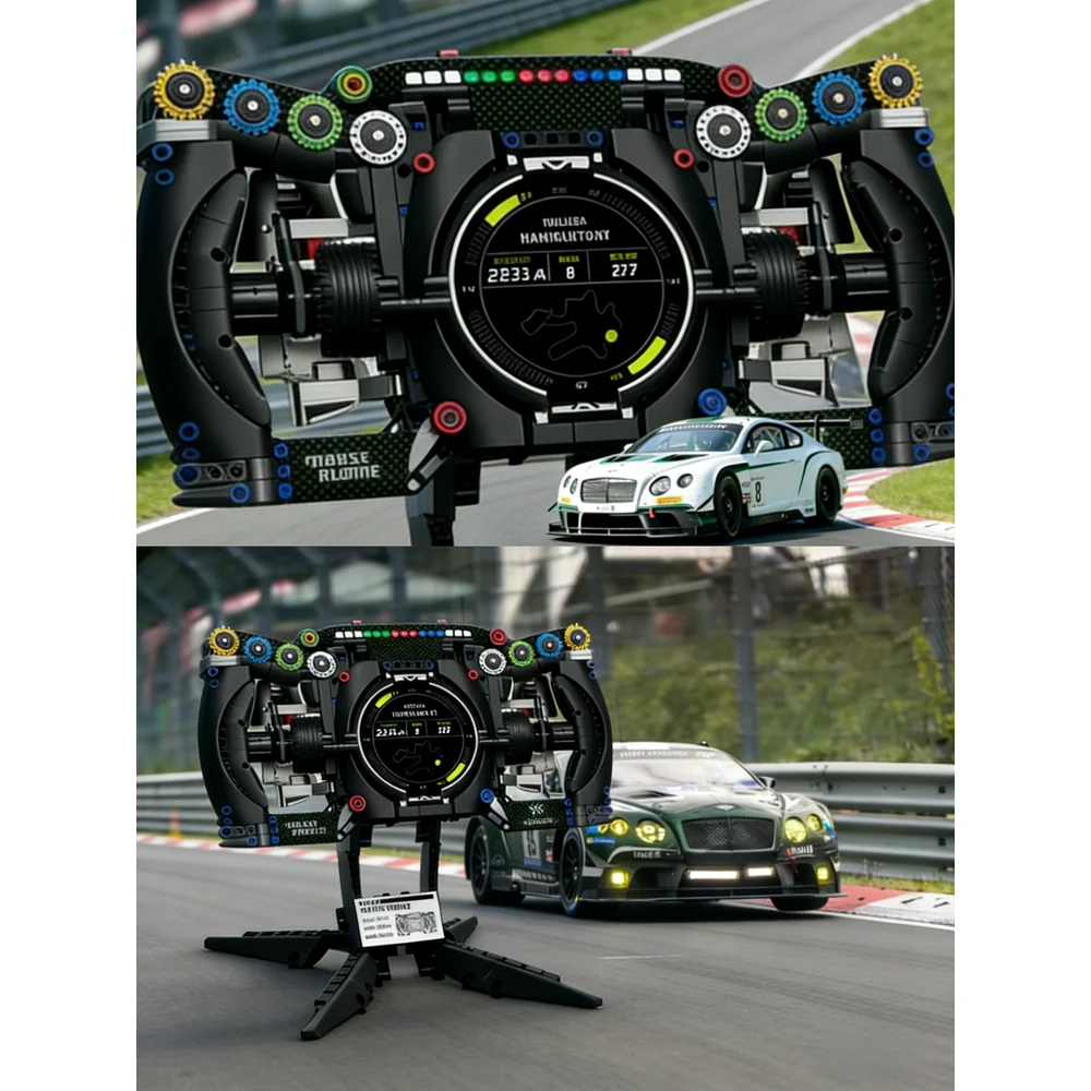 96254 Имитация GT3 гоночного автомобиля, комплект строительных блоков, креативный роскошный руль автомобиля, 904 шт., кирпичи, праздничный подарок
96254 Имитация GT3 гоночного автомобиля, комплект строительных блоков, креативный роскошный руль автомобиля, 904 шт., кирпичи, праздничный подарок