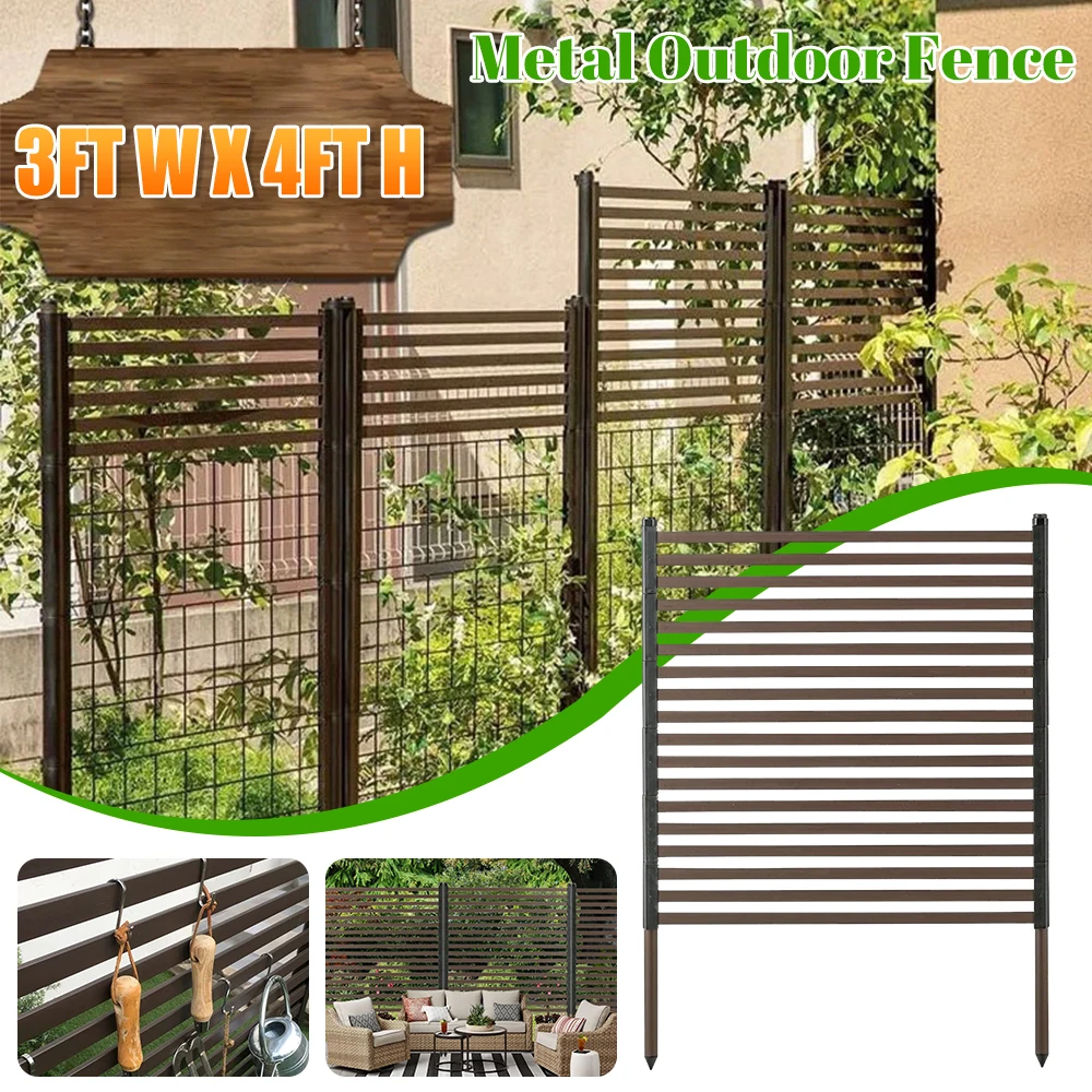 Наружная металлическая панель для конфиденциальности 3x4 фута, стальные трубы с полиэтиленовым покрытием, устойчивая к атмосферным воздействиям решетчатая конструкция для заднего двора, сада, патио
Наружная металлическая панель для конфиденциальности 3x4 фута, стальные трубы с полиэтиленовым покрытием, устойчивая к атмосферным воздействиям решетчатая конструкция для заднего двора, сада, патио