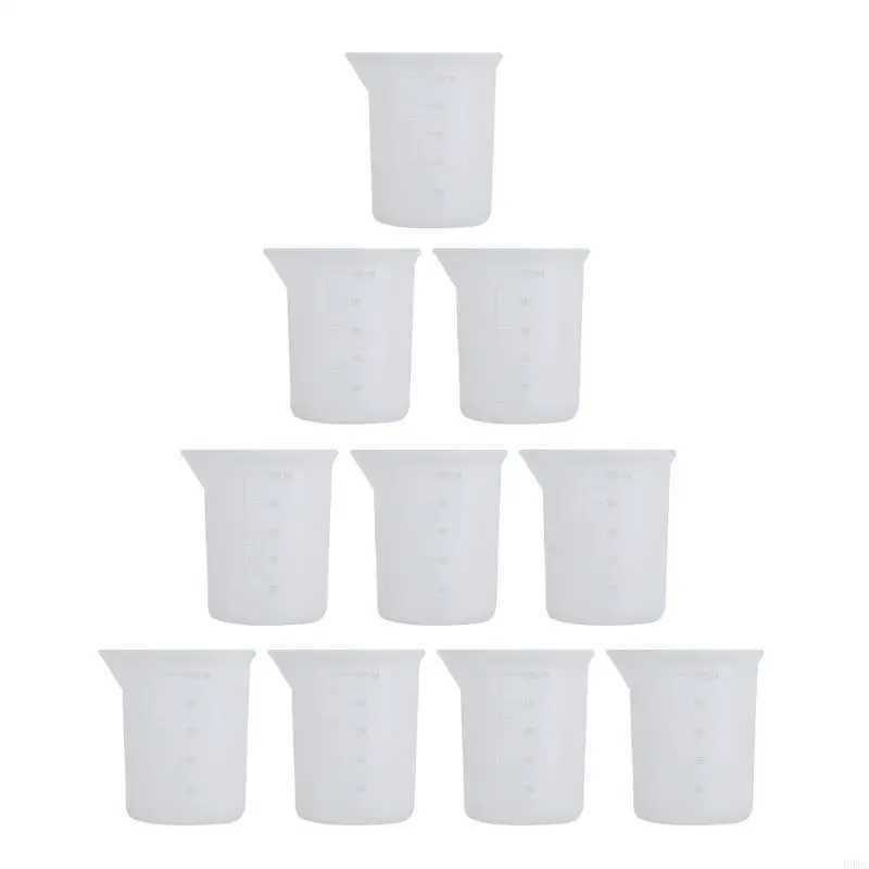 R3MC 10pcs Silicone Resin Measuring Cup 100ml Measure Cup for Epoxy Resin Mixing,Mold
R3MC 10pcs Silicone Resin Measuring Cup 100ml Measure Cup for Epoxy Resin Mixing,Mold