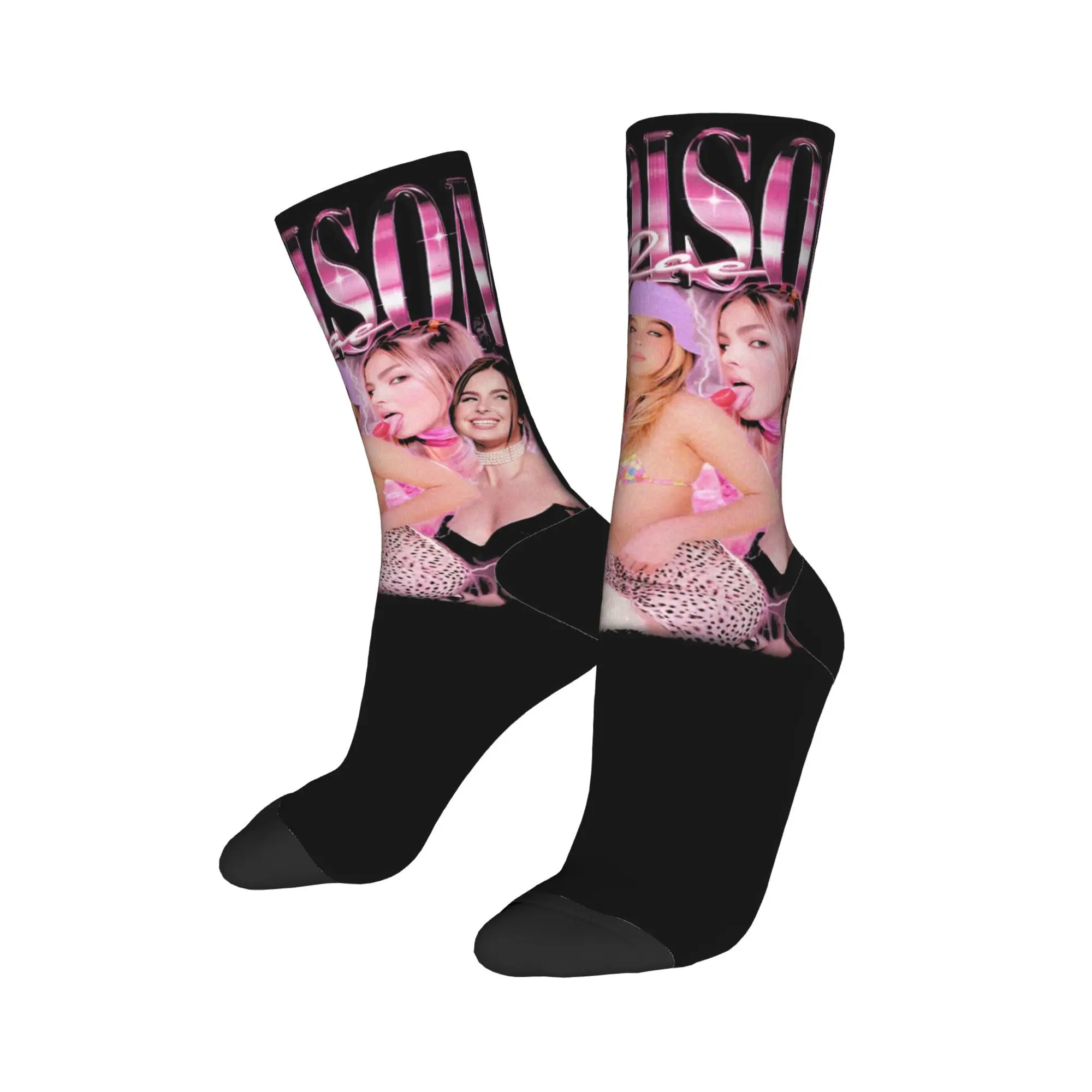 Autumn Winter Fashion Women Men Addison Rae Vintage Bootleg Singer 90s Socks Sweat Absorbing Basketball Socks
Autumn Winter Fashion Women Men Addison Rae Vintage Bootleg Singer 90s Socks Sweat Absorbing Basketball Socks