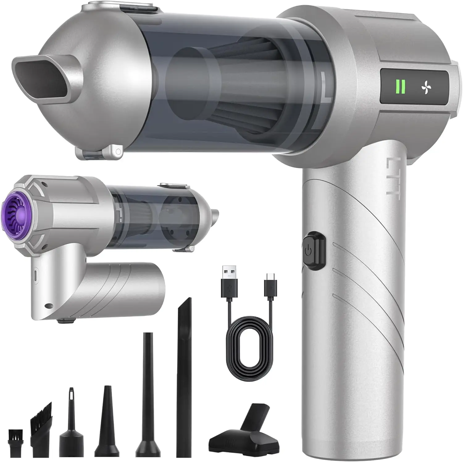 Portable Cordless Vacuum Cleaner, 18000PA Brushless Motor, Air Duster & Suction 2-in-1, Foldable for Home Car Office Pet
Portable Cordless Vacuum Cleaner, 18000PA Brushless Motor, Air Duster & Suction 2-in-1, Foldable for Home Car Office Pet
