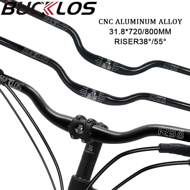 BUCKLOS 720mm 800mm Bicycle Handlebar CNC 31.8mm Bicycle Swallow Handlebar 38° 55° MTB Riser Bar DH AM Bike Bar
BUCKLOS 720mm 800mm Bicycle Handlebar CNC 31.8mm Bicycle Swallow Handlebar 38° 55° MTB Riser Bar DH AM Bike Bar