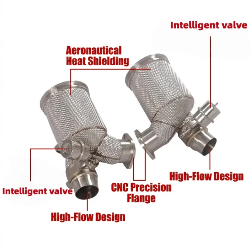 Performance Valved Downpipe for Porsche 911 991.2 GT2 RS with Thermal Heat Shielding Valvetronic Exhaust Pipes for GT2RS
Performance Valved Downpipe for Porsche 911 991.2 GT2 RS with Thermal Heat Shielding Valvetronic Exhaust Pipes for GT2RS