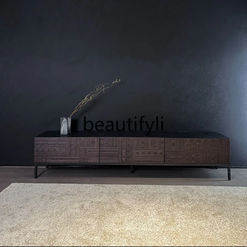 Modern solid wood TV cabinet expression surprised by the silent wind retro hand-carved teak TV cabinet
Modern solid wood TV cabinet expression surprised by the silent wind retro hand-carved teak TV cabinet