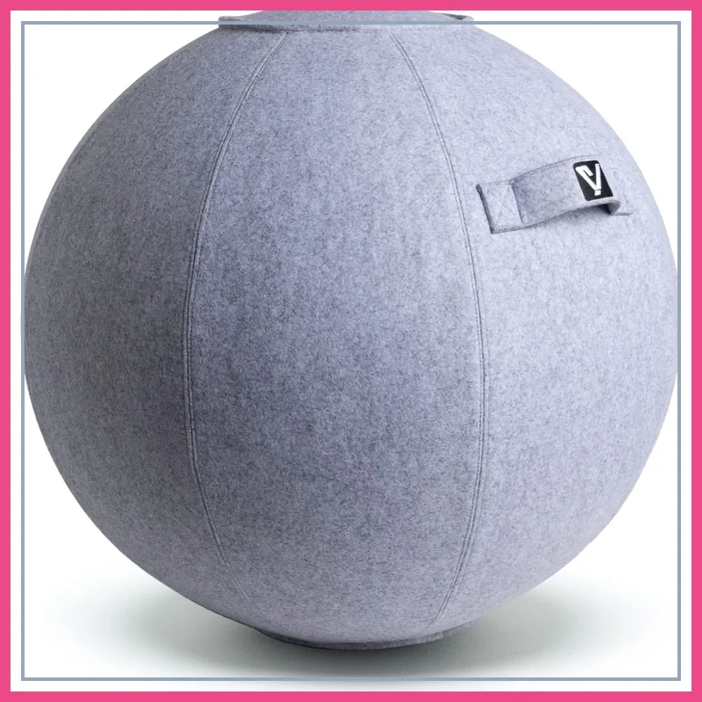 Ergonomic Sitting Ball Chair with Cover, Pump, Handle for Office Home Pilates Yoga Balance Stability Fitness
Ergonomic Sitting Ball Chair with Cover, Pump, Handle for Office Home Pilates Yoga Balance Stability Fitness