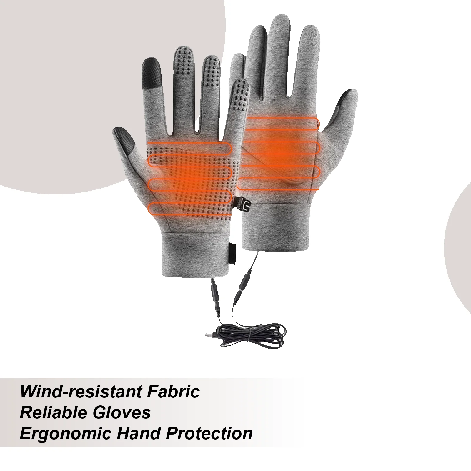 USB Heated Gloves 3-Temp Touchscreen Winter Gloves for Skiing, Motorcycling, Work & Outdoor Activities in Cold Weather
USB Heated Gloves 3-Temp Touchscreen Winter Gloves for Skiing, Motorcycling, Work & Outdoor Activities in Cold Weather
