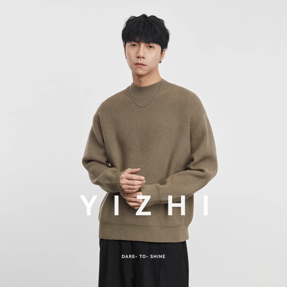 Fashion Men's Casual Mock Neck Sweater 2025 Winter New Solid Color Comfortable Soft Long Sleeve Pullover Top
Fashion Men's Casual Mock Neck Sweater 2025 Winter New Solid Color Comfortable Soft Long Sleeve Pullover Top