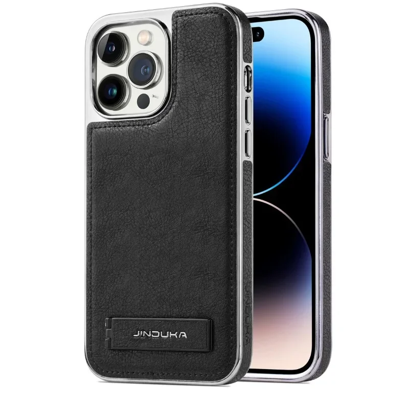 Чехол для телефона iPhone 15 Plus 14 13 12 11 Pro Max с покрытием из искусственной кожи, невидимый кронштейн-подставка, ультратонкий классический деловой чехол
Чехол для телефона iPhone 15 Plus 14 13 12 11 Pro Max с покрытием из искусственной кожи, невидимый кронштейн-подставка, ультратонкий классический деловой чехол