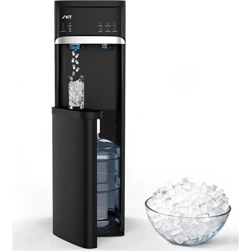Self Cleaning Bottom Load Water Cooler Dispenser with Nugget Ice Maker for 5 Gallon 33lbs Daily Capacity Black
Self Cleaning Bottom Load Water Cooler Dispenser with Nugget Ice Maker for 5 Gallon 33lbs Daily Capacity Black
