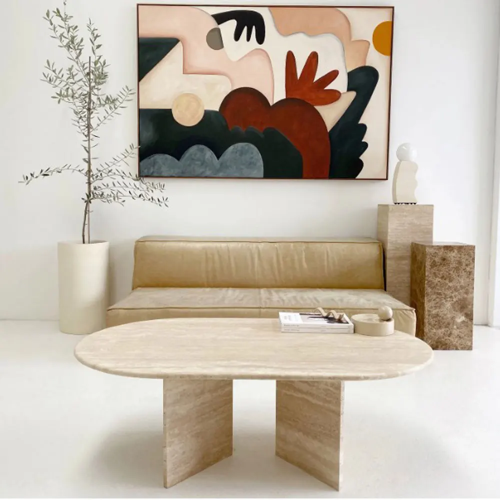 Sitting room center table simple living room modern beige travertiine coffee table for sale
Sitting room center table simple living room modern beige travertiine coffee table for sale