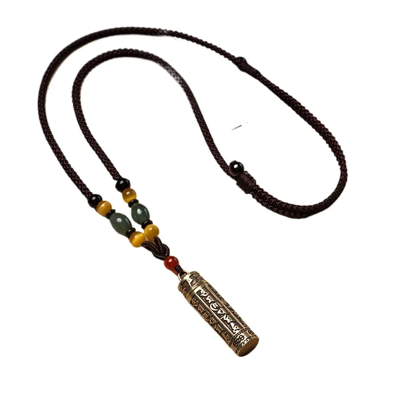 Open loading necklace brass retro scripture clothing chain pendant versatile Tibetan pendant car pendant
Open loading necklace brass retro scripture clothing chain pendant versatile Tibetan pendant car pendant