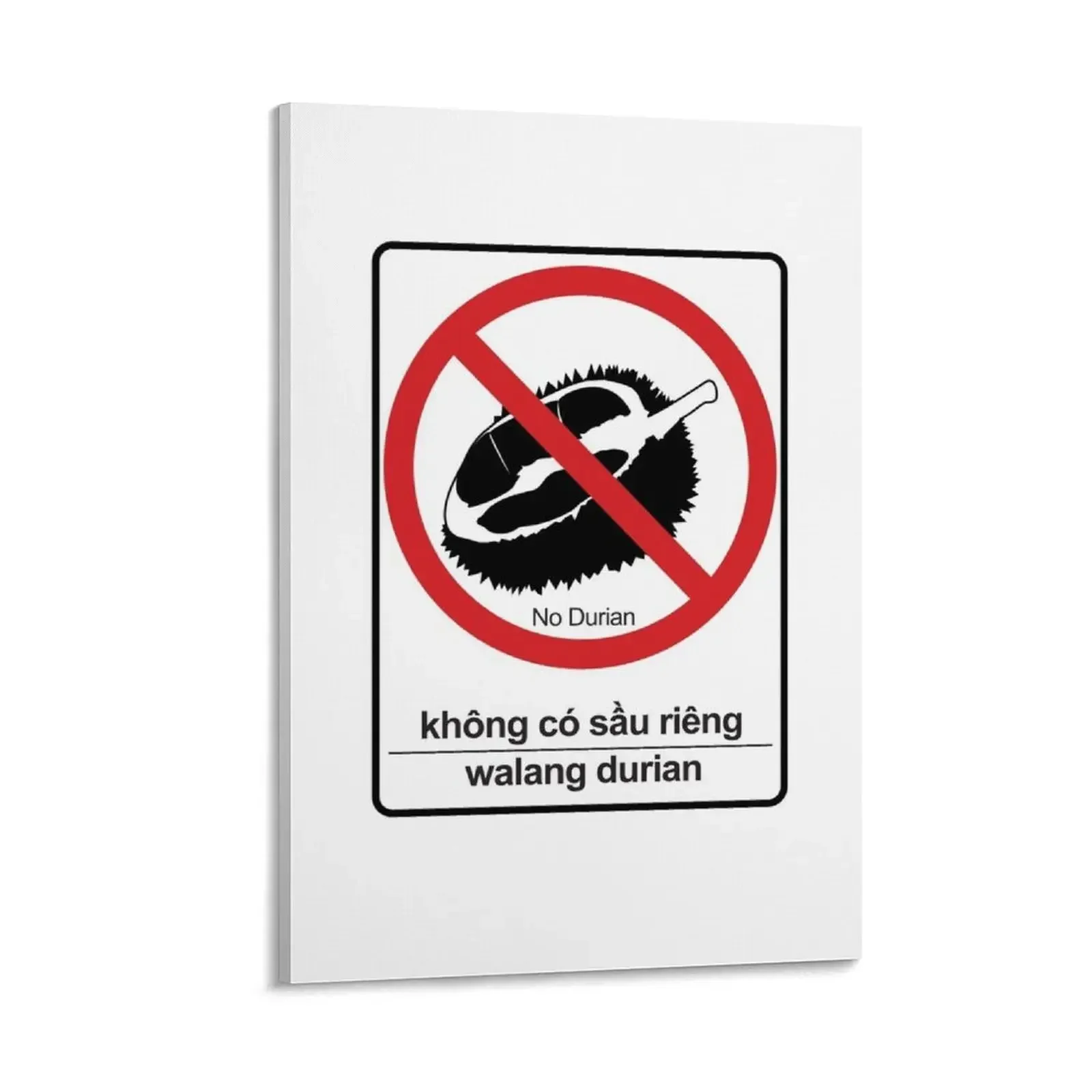 “No Durian” Sign or Sticker Canvas Painting decoration aesthetic decor wall decoration paintings
“No Durian” Sign or Sticker Canvas Painting decoration aesthetic decor wall decoration paintings