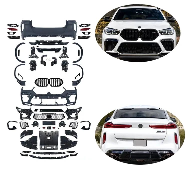 Full Bodykit for BMW X6 G06 2019-2022 to X6M for Classic Auto Parts Front Bumper Rear Bumper
Full Bodykit for BMW X6 G06 2019-2022 to X6M for Classic Auto Parts Front Bumper Rear Bumper