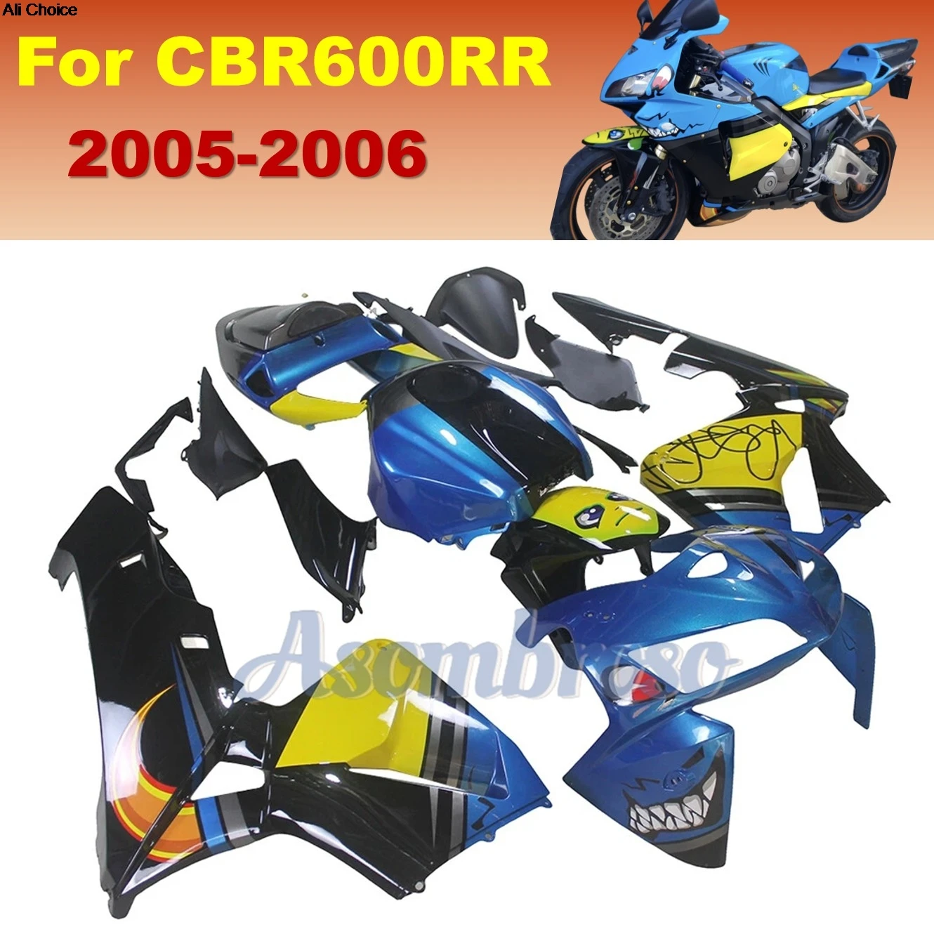 Complete Fairing Kit Fit For Honda 2005 2006 CBR600RR Custom ABS Plastic Motorcycle Parts Shark Bodywork
Complete Fairing Kit Fit For Honda 2005 2006 CBR600RR Custom ABS Plastic Motorcycle Parts Shark Bodywork