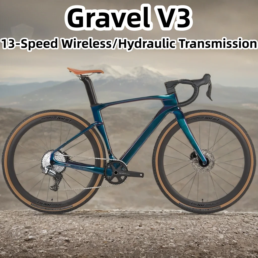 Gravel V3-Carbon Fiber Off-road Road Bike Wireless Shifter Hydraulic Disc Brake Competitive Bicycle Carbon Fork/carbon Handlebar
Gravel V3-Carbon Fiber Off-road Road Bike Wireless Shifter Hydraulic Disc Brake Competitive Bicycle Carbon Fork/carbon Handlebar