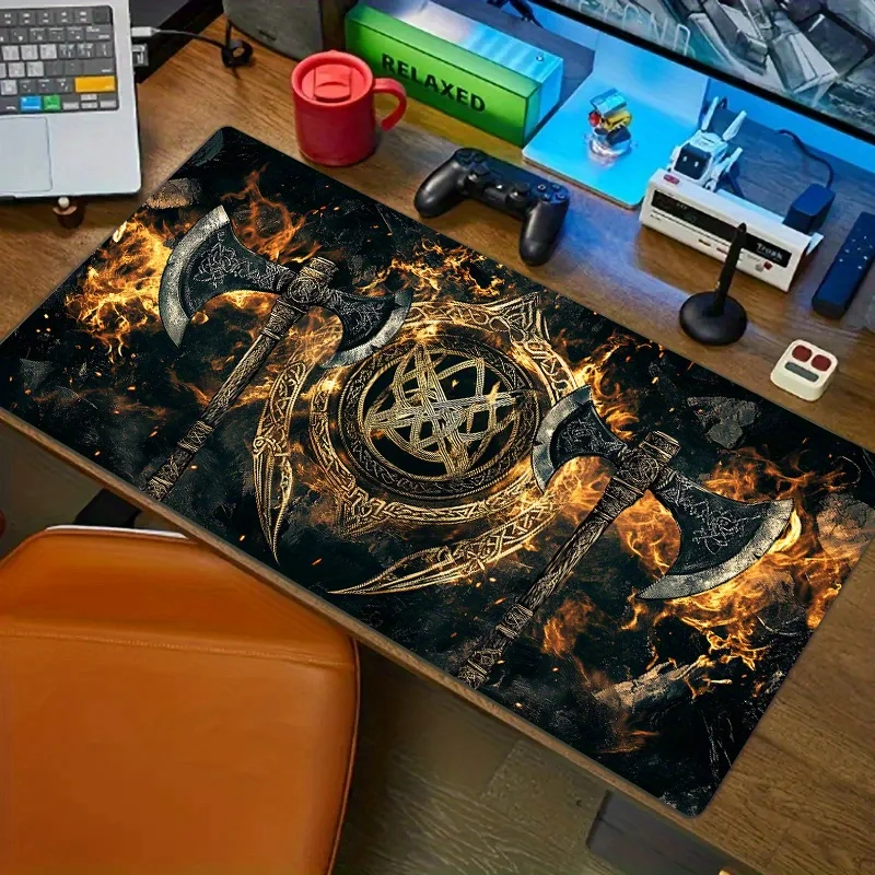 Tomahawk Flame designed mouse pad for office and gaming enthusiasts table mat Computer accessories rubber non-slip durable
Tomahawk Flame designed mouse pad for office and gaming enthusiasts table mat Computer accessories rubber non-slip durable