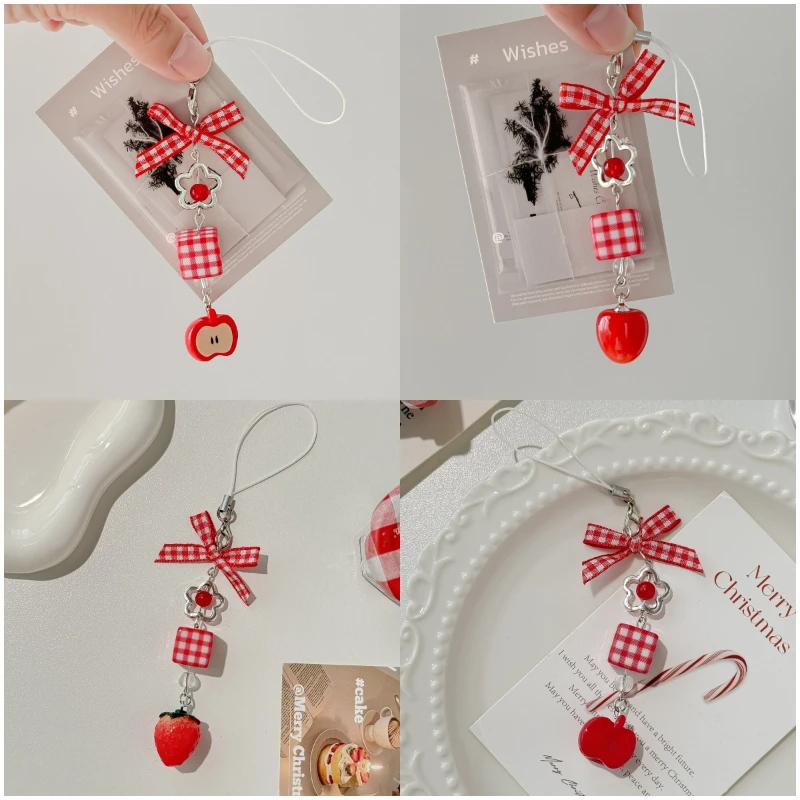 Retro Japanese Cartoon Short Phone Charm for Kids Red Color Bow Apple Strawberry Phone Lanyard Portable Camera Bag Pendant
Retro Japanese Cartoon Short Phone Charm for Kids Red Color Bow Apple Strawberry Phone Lanyard Portable Camera Bag Pendant