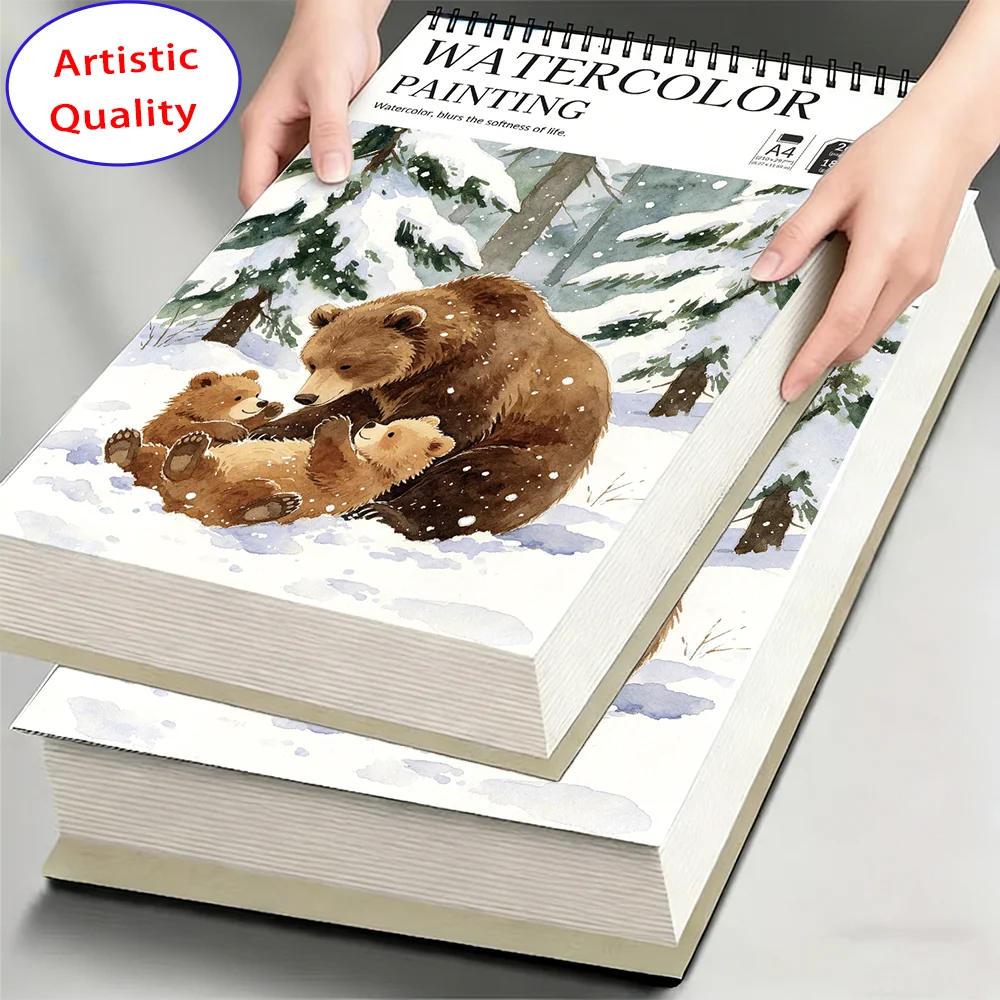 Watercolor Painting Book, 180gsm Acid-Free Thick Paper, 26 Sheets, Anti-Bleed & Tear-Resistant, Ideal for Watercolor, Gouache, I
Watercolor Painting Book, 180gsm Acid-Free Thick Paper, 26 Sheets, Anti-Bleed & Tear-Resistant, Ideal for Watercolor, Gouache, I