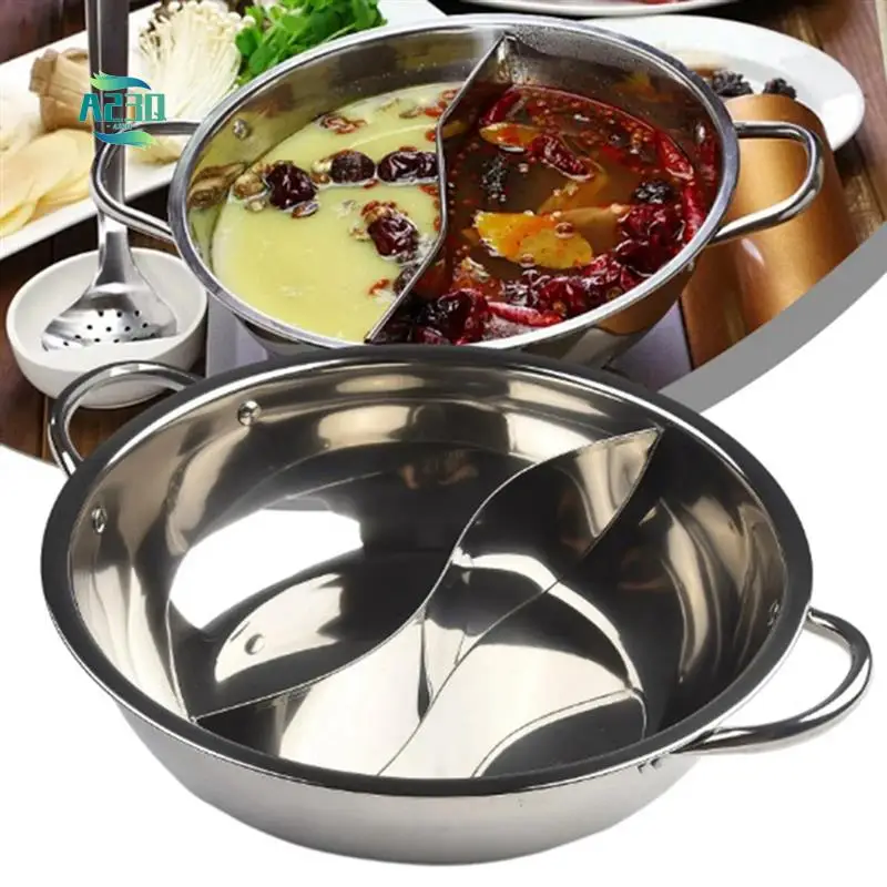 A23Q-Stainless Steel Twin Divided Double Hotpot Cooker Gas Stove Compatible Pot Home Kitchen Cookware Soup Cooking Pot
A23Q-Stainless Steel Twin Divided Double Hotpot Cooker Gas Stove Compatible Pot Home Kitchen Cookware Soup Cooking Pot