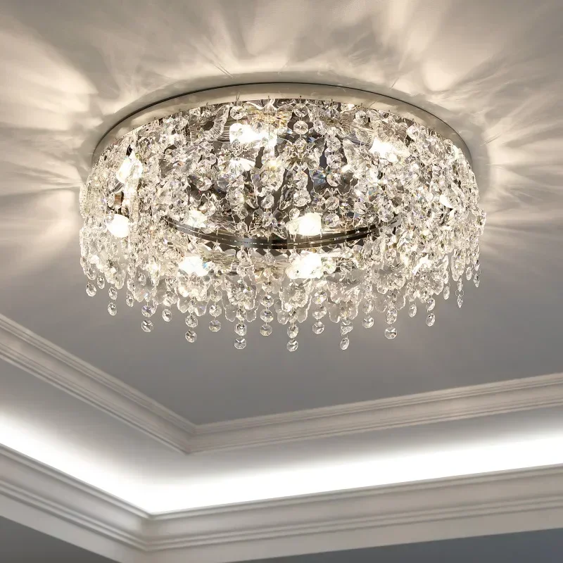 GHEUVNJ Butterfly Crystal Round Ceiling Lamp For Living Room Chrome Indoor Light Bedroom Silver Luxury Model Lu
GHEUVNJ Butterfly Crystal Round Ceiling Lamp For Living Room Chrome Indoor Light Bedroom Silver Luxury Model Lu
