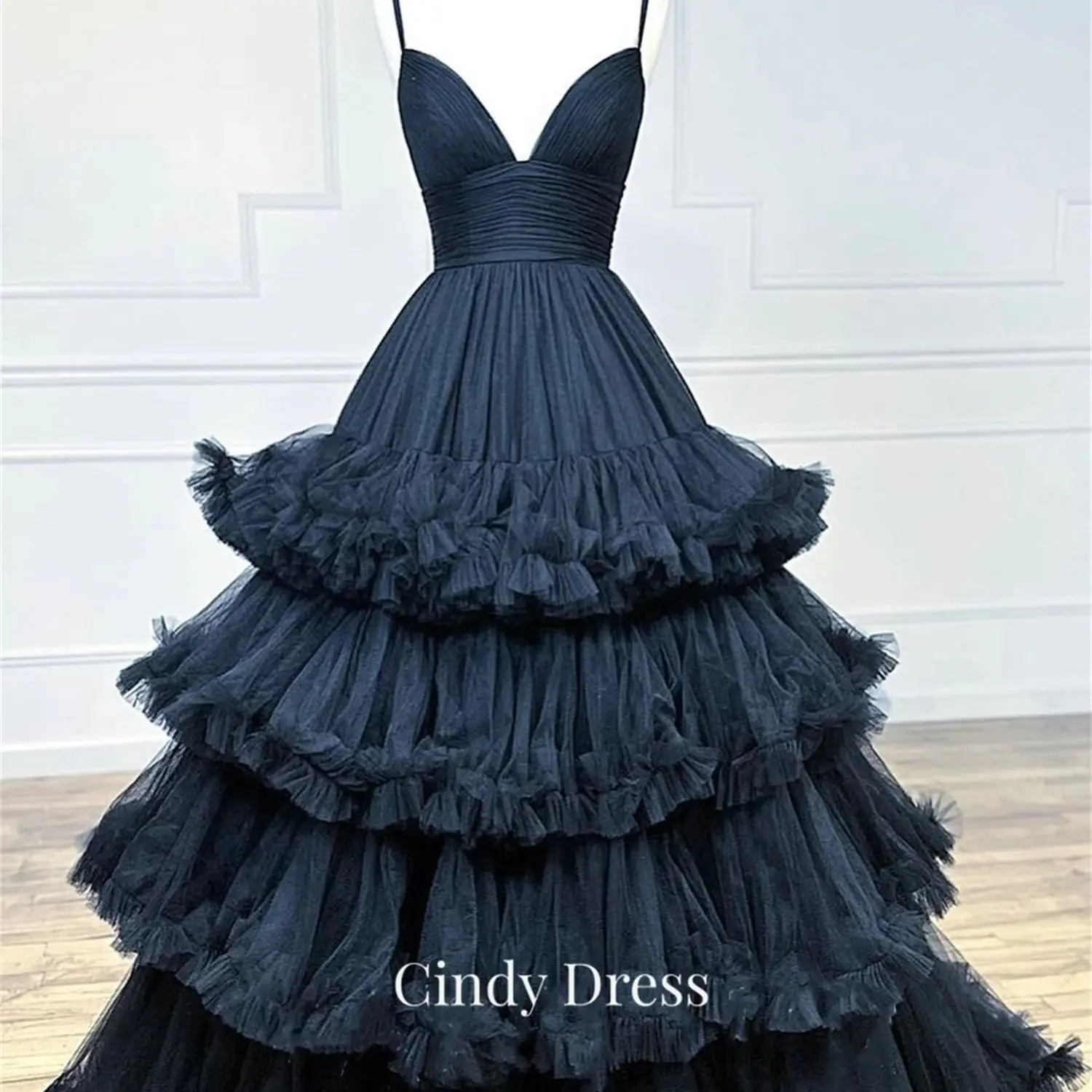 Cindy Black Multi-layer Mesh V-neck A-line Chic and Elegant Evening Dress Pretty Women's Dresses Quinceanera Gala 2023 Formal
Cindy Black Multi-layer Mesh V-neck A-line Chic and Elegant Evening Dress Pretty Women's Dresses Quinceanera Gala 2023 Formal
