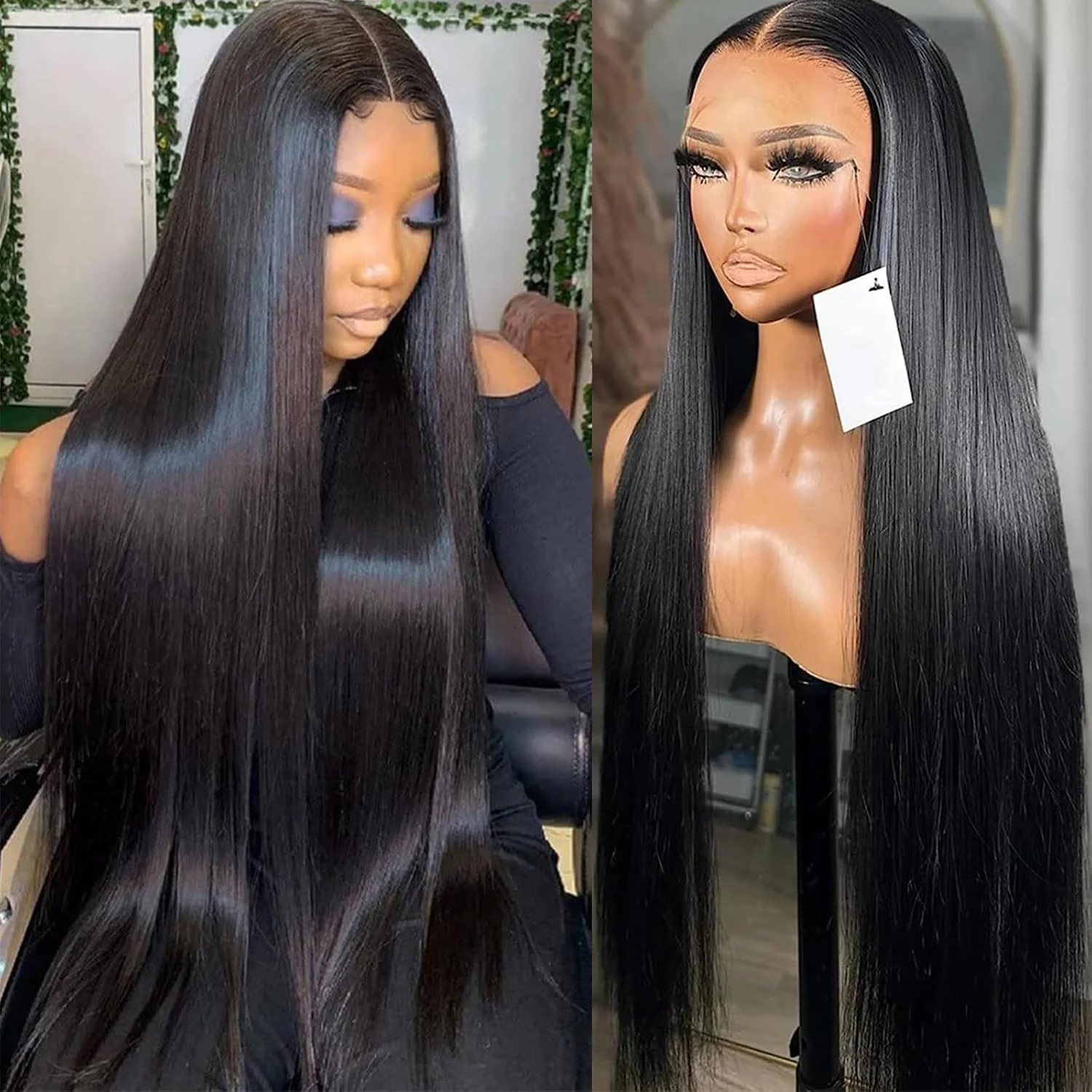 13x4 13x6 Hd Bone Straight Transparent Lace Front Wig Human Hair 40 Inch Pre Plucked Lace Frontal Wigs 200% Density
13x4 13x6 Hd Bone Straight Transparent Lace Front Wig Human Hair 40 Inch Pre Plucked Lace Frontal Wigs 200% Density