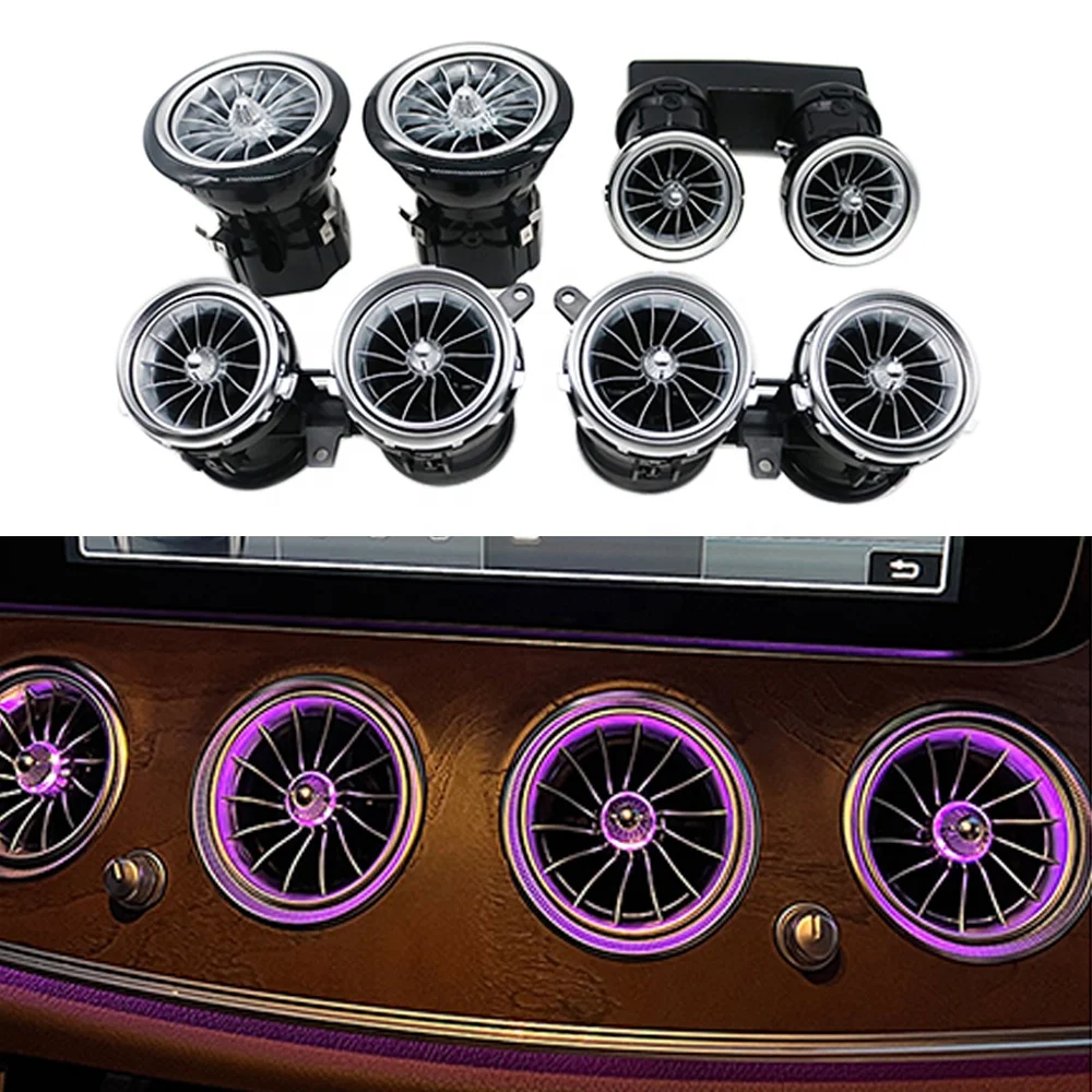 W213 New Style LED Air Vent Car Interior Atmosphere Light 64 Color Ambient Light for Mercedes E-class W213
W213 New Style LED Air Vent Car Interior Atmosphere Light 64 Color Ambient Light for Mercedes E-class W213