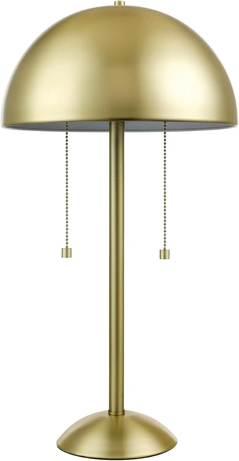 21" 2-Light Table Lamp, Matte Brass, Double On/Off Pull Chain
21" 2-Light Table Lamp, Matte Brass, Double On/Off Pull Chain