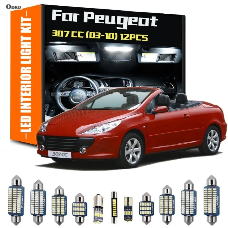For Peugeot 307 CC 2003-2010 12Pcs LED Interior Reading Light Trunk Plate Bulb Kit Hatchback Saloon Signal Lamp Car Lights
For Peugeot 307 CC 2003-2010 12Pcs LED Interior Reading Light Trunk Plate Bulb Kit Hatchback Saloon Signal Lamp Car Lights