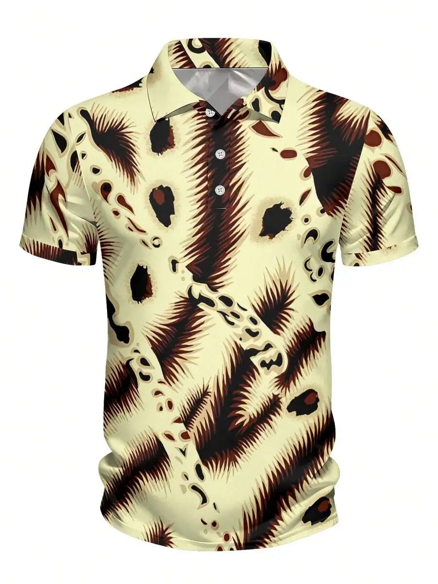 Mens 3-Button Shirt Abstract Leopard Print Brown Black Beige Quick Dry Slim Fit Casual Vacation
Mens 3-Button Shirt Abstract Leopard Print Brown Black Beige Quick Dry Slim Fit Casual Vacation