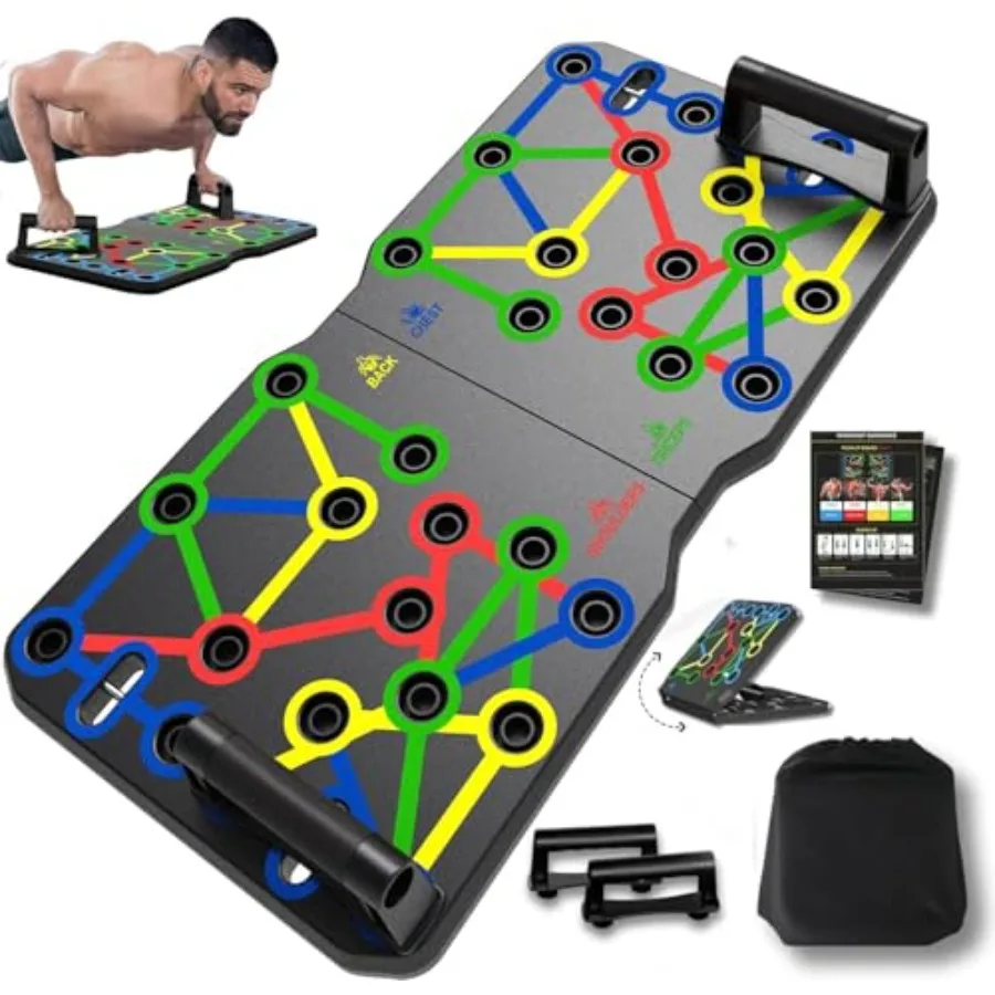 Extra Large Push Up Board 26.2" x 13.8", Portable 30-in-2 Workout Set for Push Up, Multi-functional Pushup Stands for Strength
Extra Large Push Up Board 26.2" x 13.8", Portable 30-in-2 Workout Set for Push Up, Multi-functional Pushup Stands for Strength