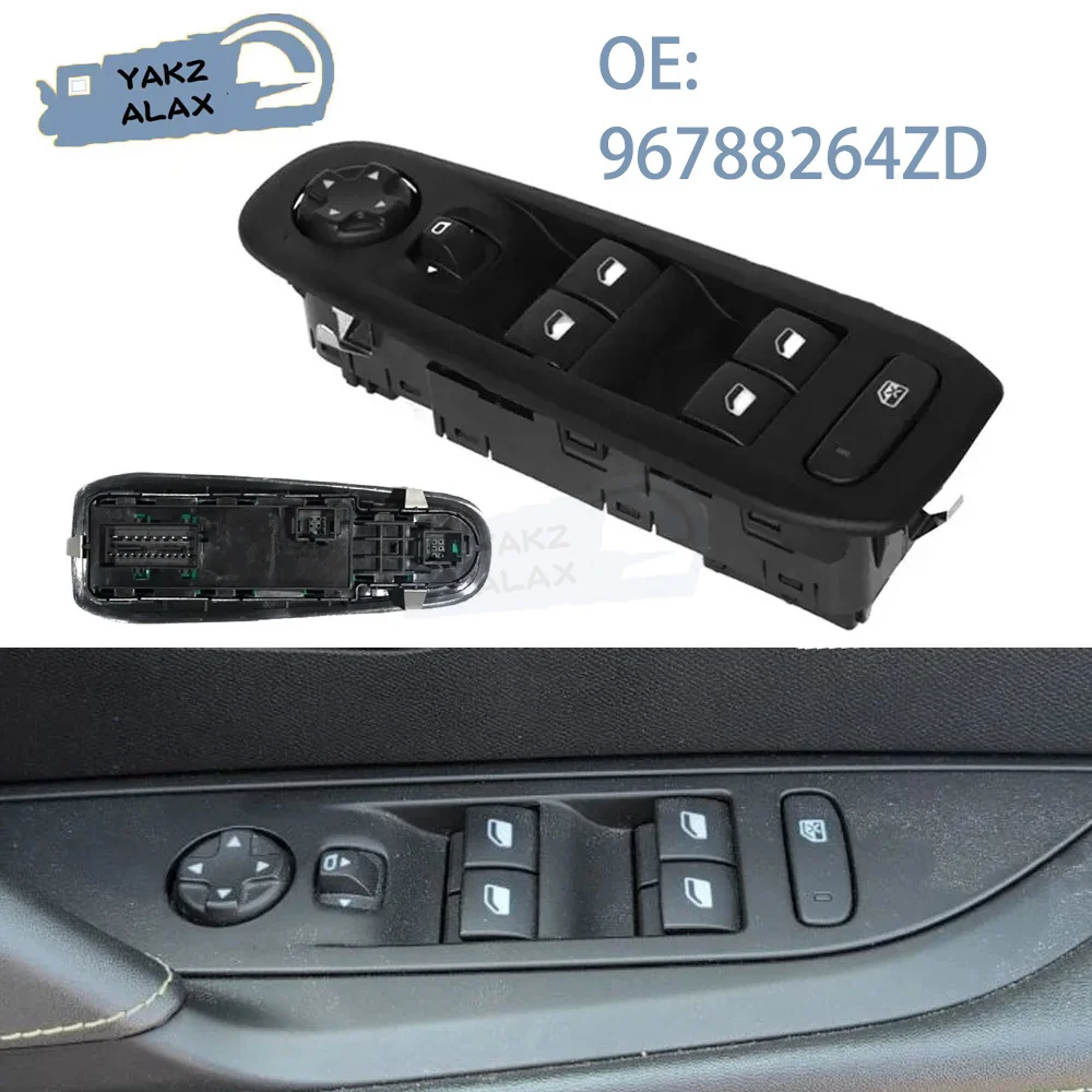 96788264ZD for Peugeot 408 308S Citroen C4L C4 Front Left Electric Master Power Window Control Switch Glass Lifter Button
96788264ZD for Peugeot 408 308S Citroen C4L C4 Front Left Electric Master Power Window Control Switch Glass Lifter Button